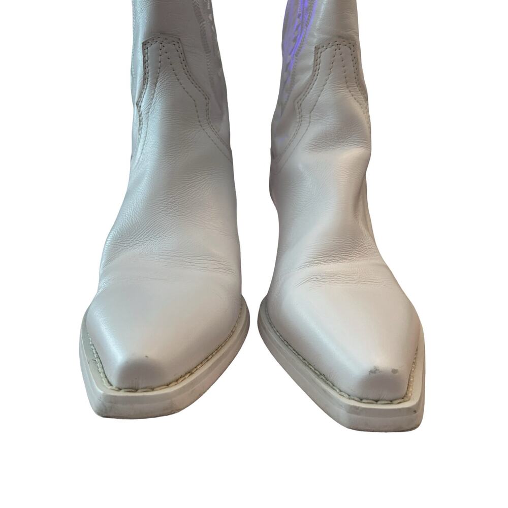 Jeffrey Campbell Cowboy Dagget Western Boots Leather Festival Boho Going Out 7 - Picture 6 of 12